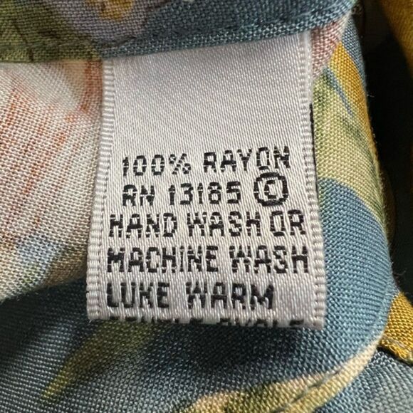 Pierre Cardin Hawaiian Shirt – Blue with Tropical Pin-Up Print - Picture 3 of 5